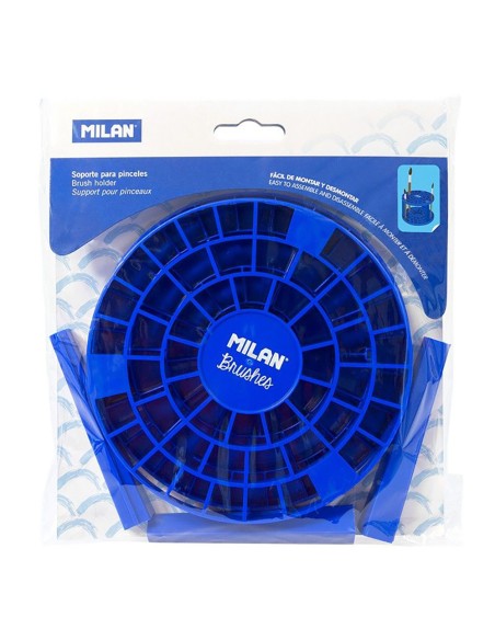 Soporte para pinceles con 49 agujeros