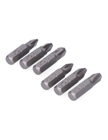 Juego 6 puntas ph 1-2-3 pz 1-2-3 x 25mm