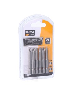 Juego 6 puntas ph 1-2-3 pz 1-2-3 x 50mm