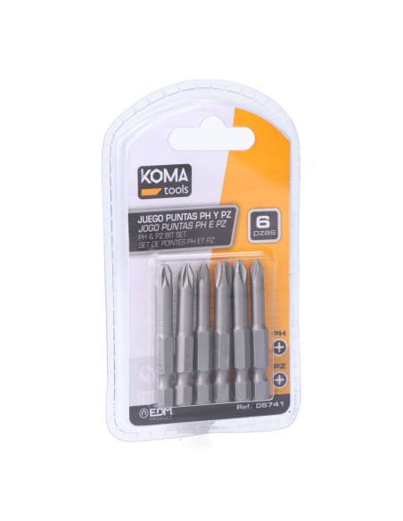 Juego 6 puntas ph 1-2-3 pz 1-2-3 x 50mm