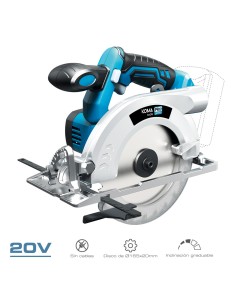Sierra circular 20 v (no incluye bateria y cargador) 30,1x21,5cm