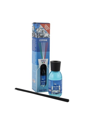 Difusor aroma mikado algodón 125ml magic lights
