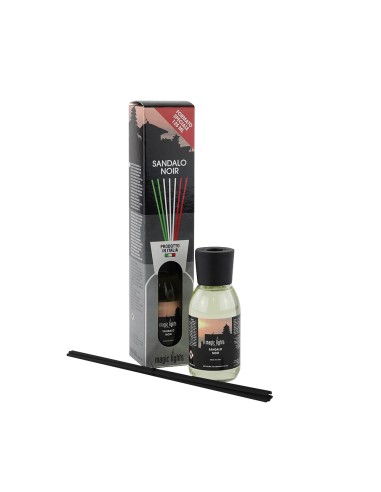 Difusor aroma mikado sándalo negro 125ml magic lights
