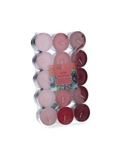 Pack 30 unid. velas con aroma frutos-rojos 3,7cm magic lights
