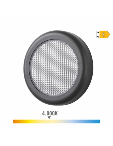 Aplique led redondo 6w 450 lm 4000 k luz dia ip65 ø14 x 2,8 cm