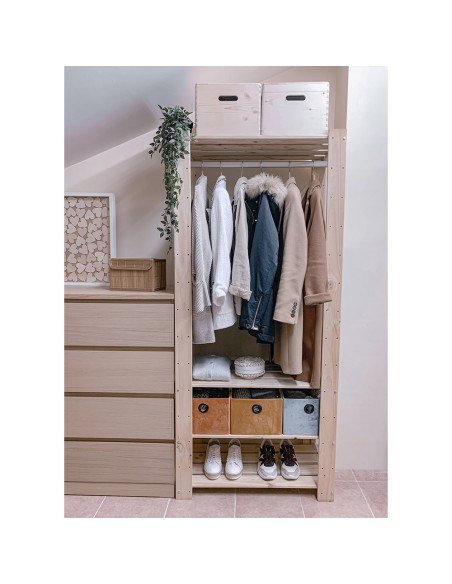 Kit vestidor evolution 76,5 x 38,5 x 174,5 cm