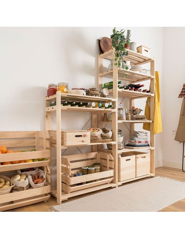Estanteria alistonada evolution 5 pino macizo...