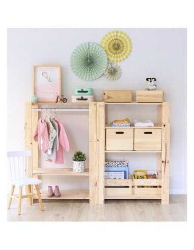 Estanteria alistonada evolution 3 pino macizo...