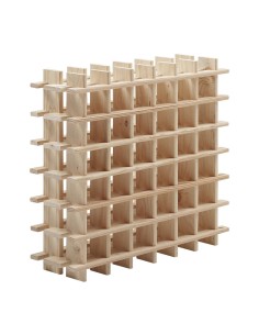 Botellero de pino macizo evolutivo rioja para 36 botellas 75 x 22 x 75 cm