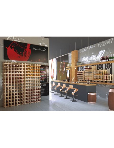 Botellero de pino macizo evolutivo rioja para...