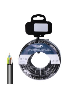 Carrete manguera tubular vv-k06/1kv 5 g 2,50 mm² negra, 10 m