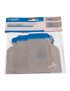 Juego de espátulas de carrocero acero inoxidable edm 2