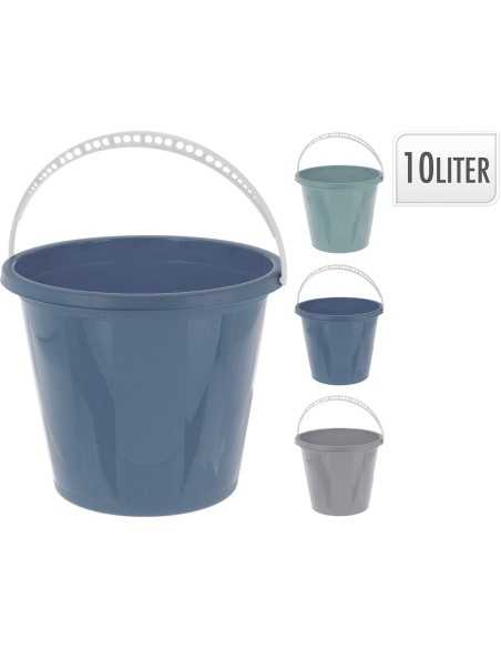 Cubo redondo aurora colores surtidos 10 l