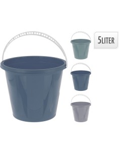 Cubo redondo aurora colores surtidos 5 l