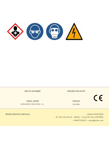 Electrodo rutilo para acero al carbono ø2mm paquete 5kg (488 unid.) kangaroo by solter