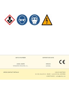 Electrodo rutilo para acero al carbono ø3,2mm paquete 5kg (165 unid.) kangaroo by solter 2