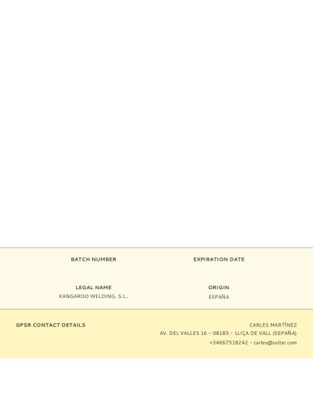 Electrodo basico e7018 ø3.25mm paquete 5kg (141 unid.) kangaroo by solter