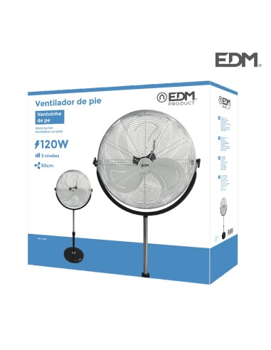 Ventilador de pie industrial base circular,...