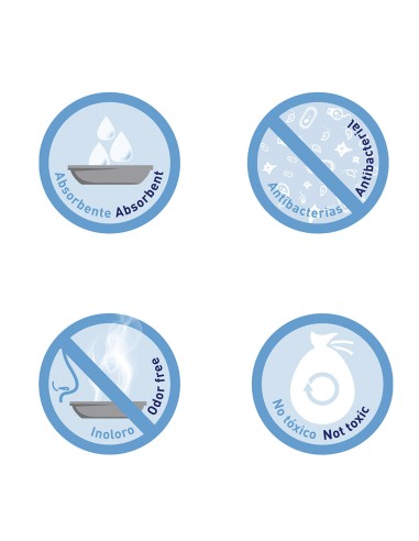 Saco de perlas de sílice 3,8 l 100% natural