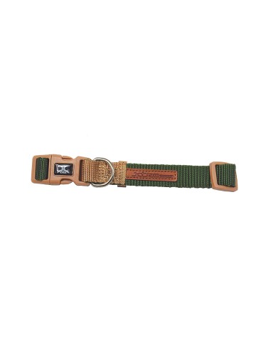 Collar verde-beige forest-british x-trm doble premium 48-66 x 2,5 cm