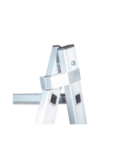 Escalera transformable de aluminio 2 x 9 peldaños