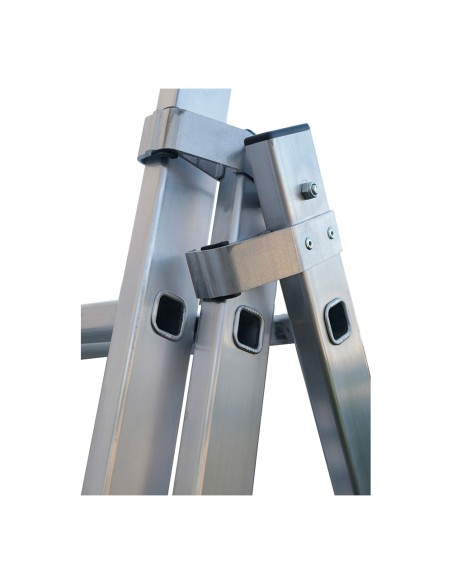 Escalera transformable de aluminio 3 x 9 peldaños