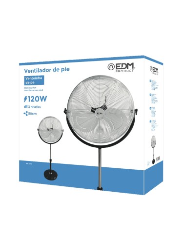 Ventilador de pie industrial base circular,...