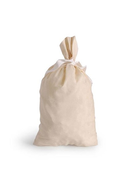 Pack 2 unid. saco de algodon 40x60cm color: beige