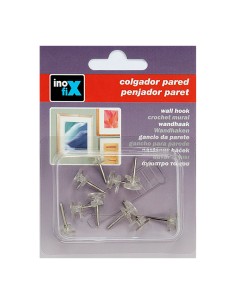Colgador para cuadros simple. transparente 3000-0 (blister 10 unid.) inofix 2