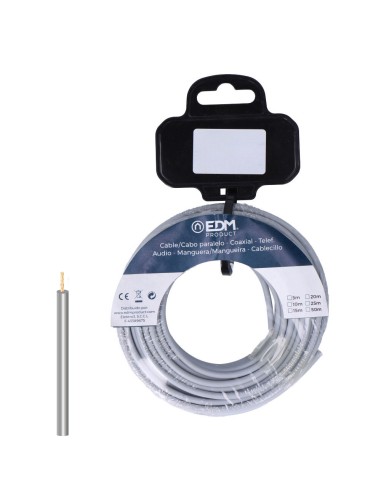 Carrete cablecillo h07z1-k 1,50 mm² gris, 25 m