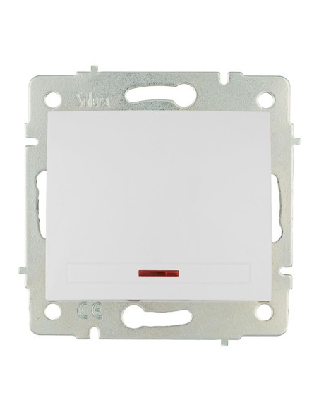 Conmutador/interruptor luminoso 10ax 250v serie europa solera erp02ilqc