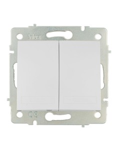 Doble conmutador/interruptor 10ax 250v serie europa solera erp12qc