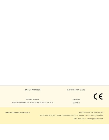 Salida de cable serie europa solera erp40