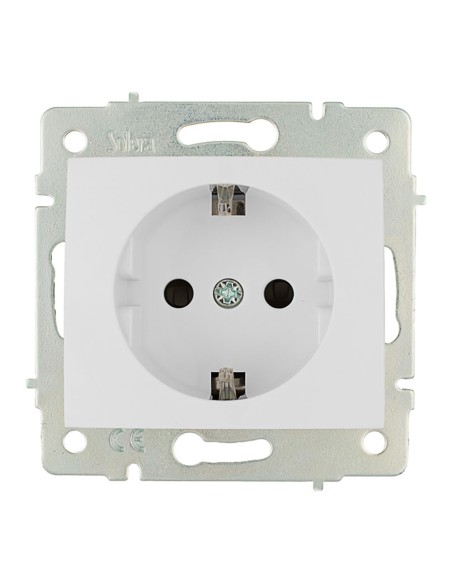 Base bipolar con t/tl 16a 250v con obturador serie europa solera erp60