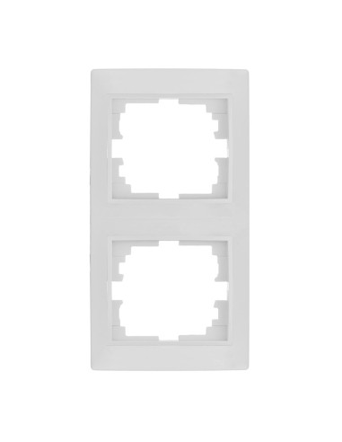 Marco vertical para 2 elementos blanco 81x154x10mm serie europa solera erp62u