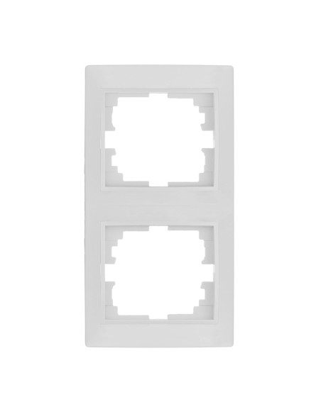 Marco vertical para 2 elementos blanco 81x154x10mm serie europa solera erp62u