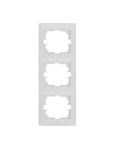 Marco vertical para 3 elementos blanco 81x225x10mm serie europa solera erp63u
