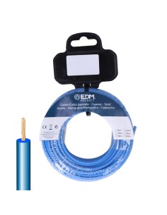 Carrete cablecillo h07z1-k 2,50 mm² azul, 5 m