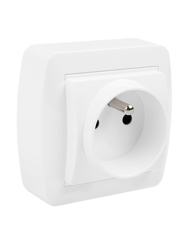 Base bipolar t/t con sistema frances superficie mural 74 x 72 x 28 mm