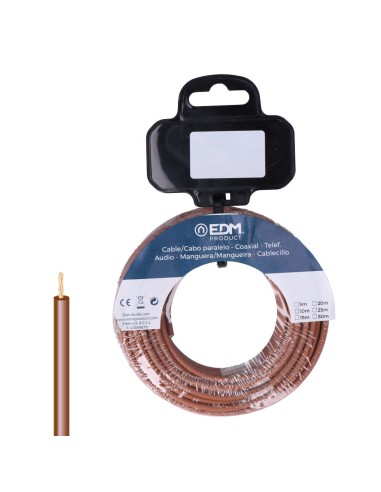 Carrete cablecillo h07z1-k 2,50 mm² marrón, 5 m
