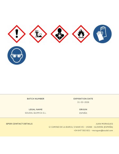 Espuma poliuretano pistola 750 ml