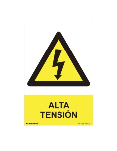 Cartel peligro "alta tension" (pvc 0.7mm) 30x40cm normaluz