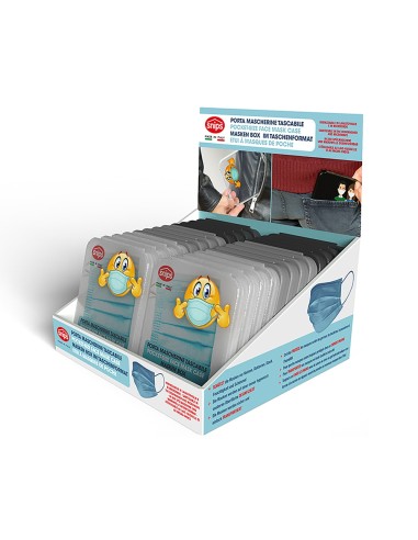Porta mascarillas pocket 11x12,4x1,2cm colores...