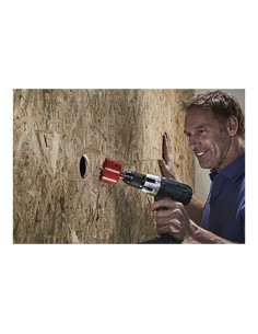 Sierra de corona bim completo con adaptador y broca piloto ø32mm 5466000 wolfcraft 2