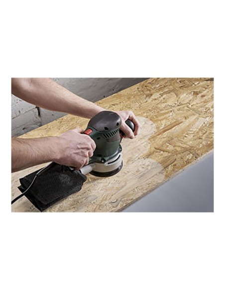 Pack 5 hojas de lijar adhesivas, corindón grano 80 perforadas ø125mm 2070000 wolfcraft