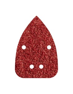 Pack 10 hojas de lijar adhesivas, corindón grano 80 perforadas 96x136mm 1757000 wolfcraft