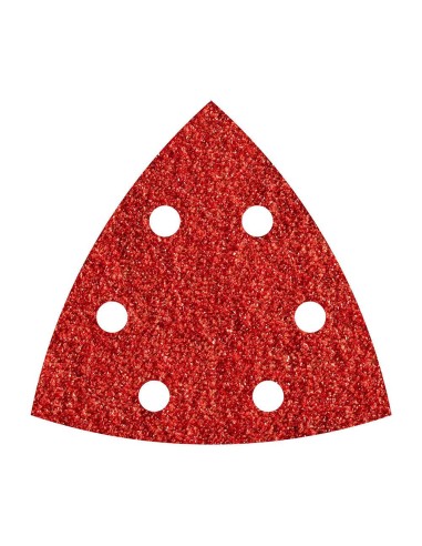 Pack 5 hojas abrasivas adhesivas corindón, grano120 delta 95mm 1853000 wolfcraft