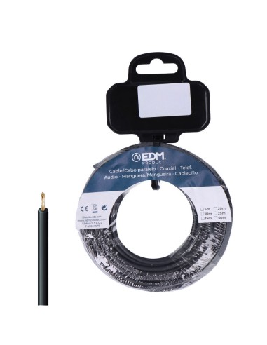 Carrete cablecillo h07z1-k 4,00 mm² negro, 5 m
