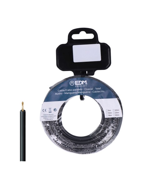 Carrete cablecillo h07z1-k 4,00 mm² negro, 10 m