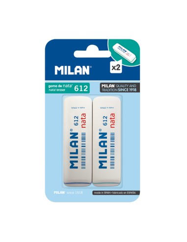 Gomas de borrar de nata 612, blister 2 uds